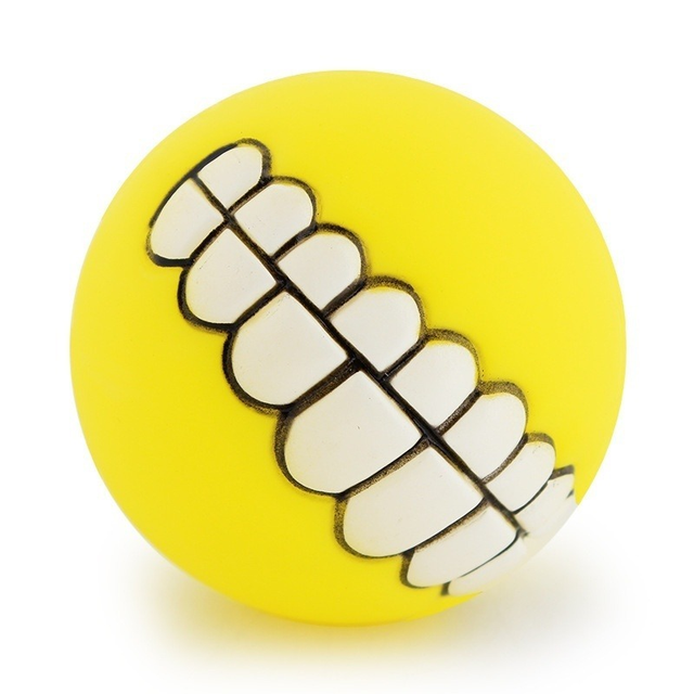 Pet Ball Teeth Silicon Chew Toys for Large Breeds Durable