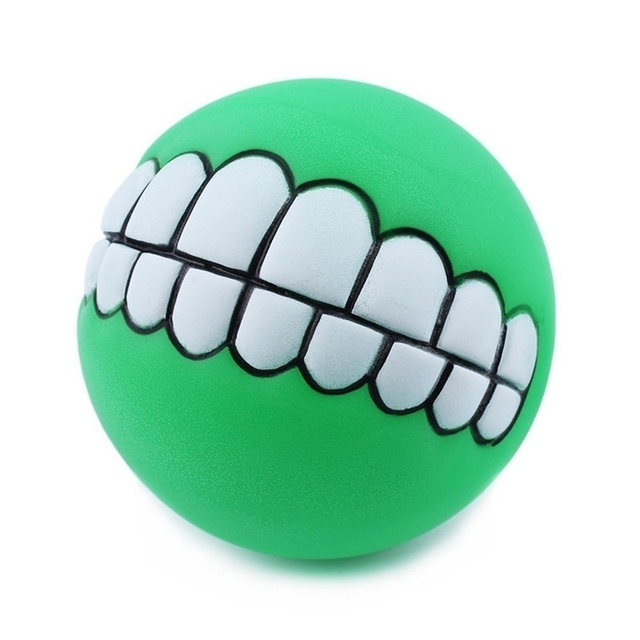 Pet Ball Teeth Silicon Chew Toys for Large Breeds Durable