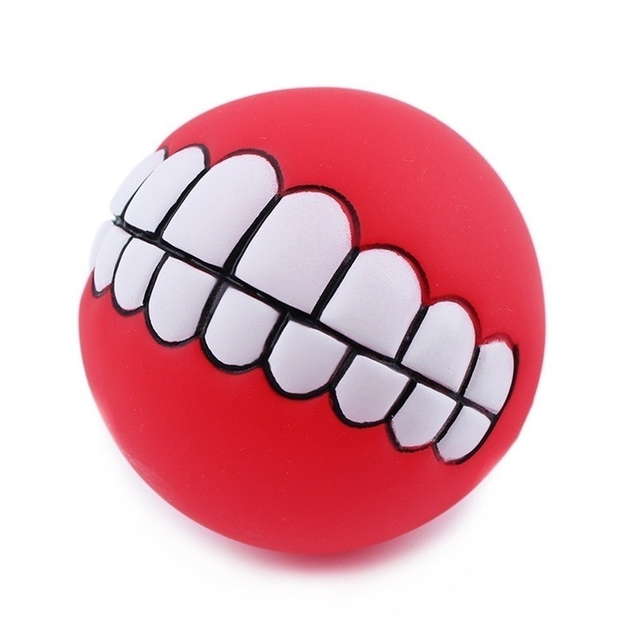 Pet Ball Teeth Silicon Chew Toys for Large Breeds Durable