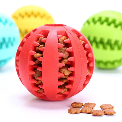 Rubber Balls Chewing Pet Toys - Fun & Durable for Your Pets
