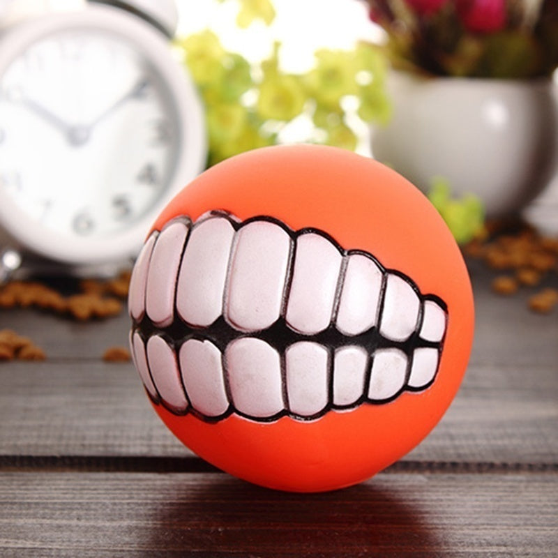 Pet Ball Teeth Silicon Chew Toys for Large Breeds Durable