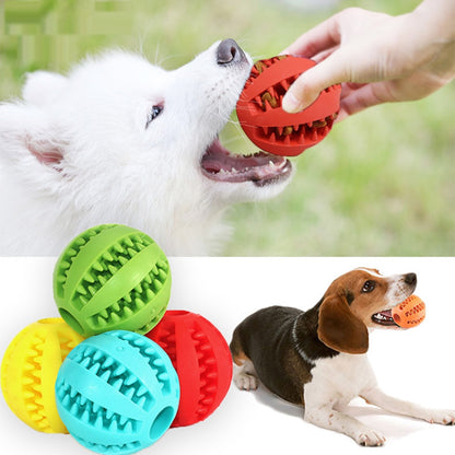 Rubber Balls Chewing Pet Toys - Fun & Durable for Your Pets