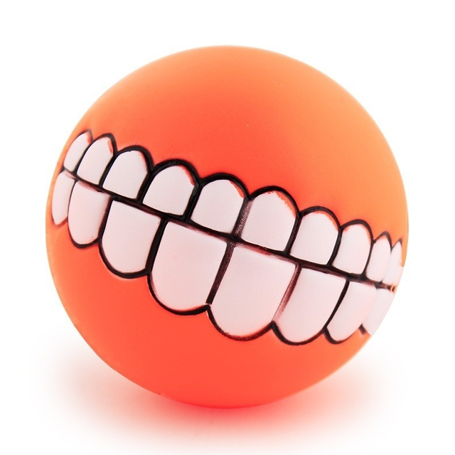 Pet Ball Teeth Silicon Chew Toys for Large Breeds Durable