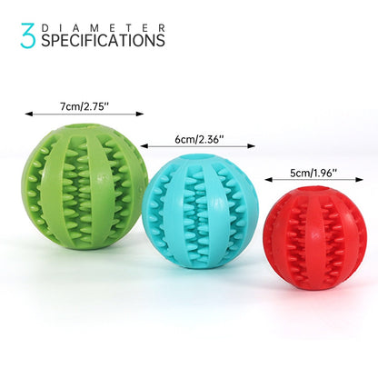 Rubber Balls Chewing Pet Toys - Fun & Durable for Your Pets
